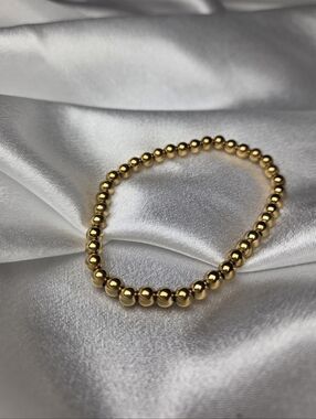 NWT 14k Gold Filled Bead Stretch Bracelet